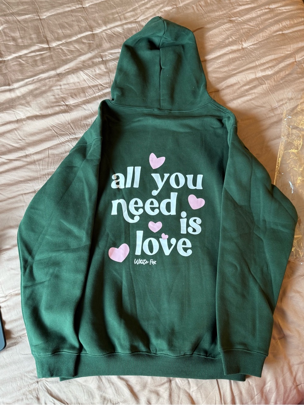 White Fox | All You Need Is Love Hoodie Forest
Green